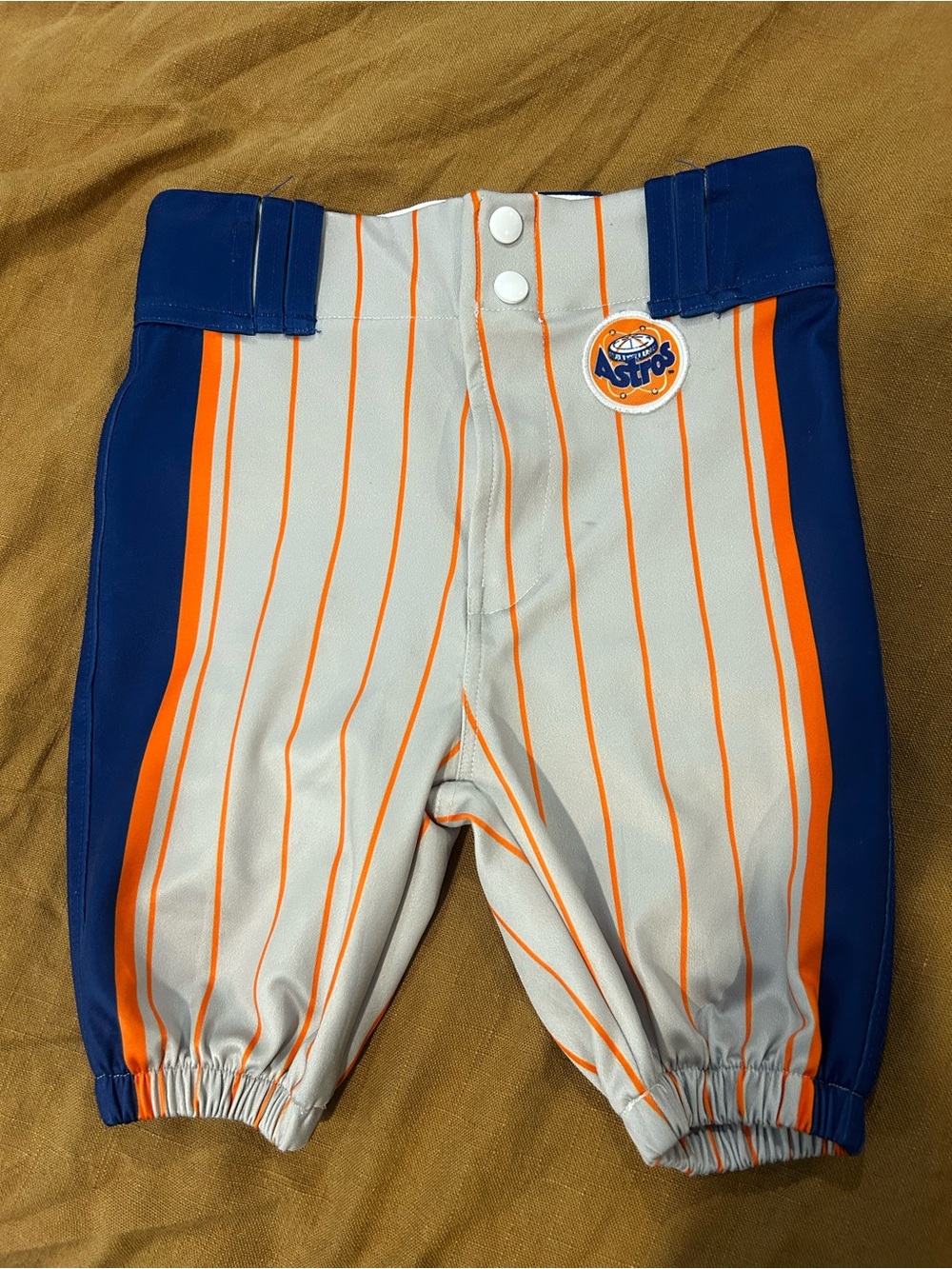 Boys Astros Knee Length Baseball Pants Size Youth Small